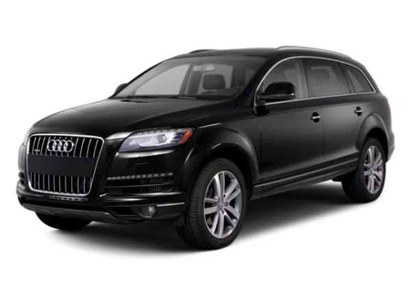 Black Audi Q7 SUV Transparent Background