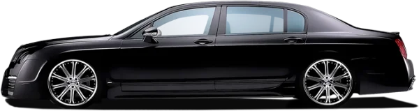 Black Luxury Sedan Car PNG Transparent Background
