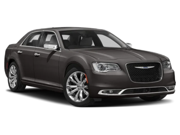 Dark Grey Chrysler 300 Sedan PNG Transparent Background