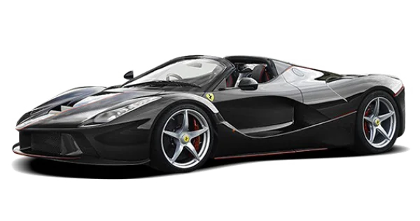 Black Ferrari LaFerrari Aperta Transparent PNG