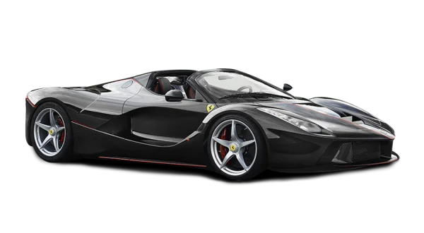 Black Ferrari LaFerrari Aperta PNG Transparent Background