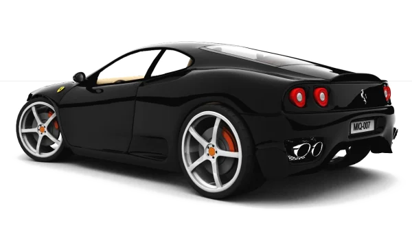 Black Sports Car PNG Transparent Background