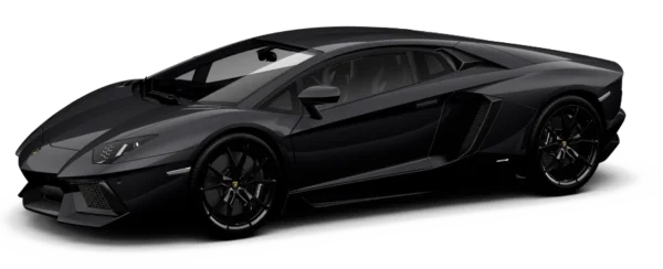 Black Lamborghini Sports Car PNG Transparent Background