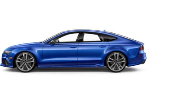Blue Audi Car Side View PNG Transparent