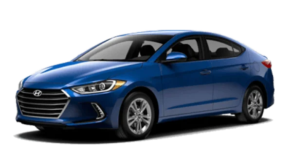 Blue Hyundai Elantra Car PNG Transparent Background