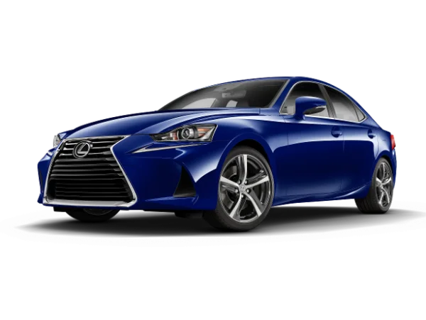 Blue Lexus IS Sedan Car PNG Transparent Background