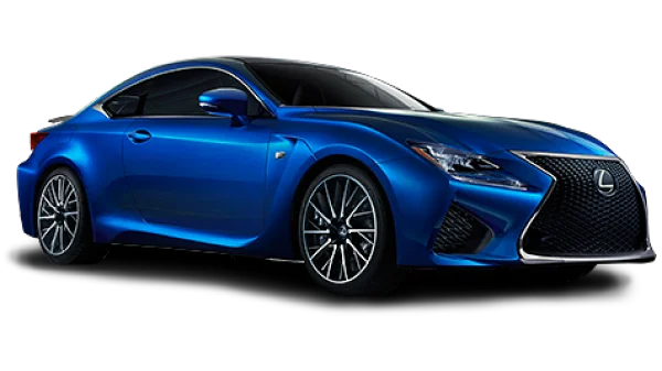 Blue Lexus RC F Sport Car PNG Transparent Background