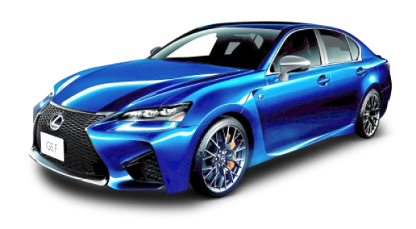 Blue Lexus GS F Car PNG Transparent Background