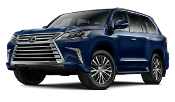 Dark Blue Lexus LX SUV Transparent PNG