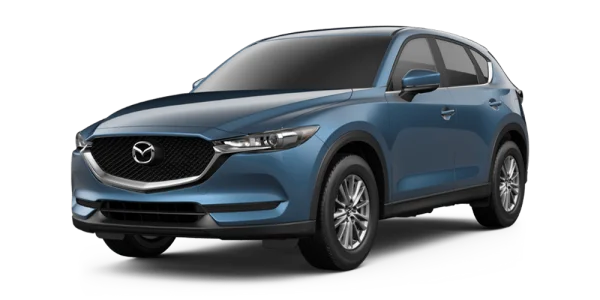 Blue Mazda CX-5 SUV PNG Transparent Background