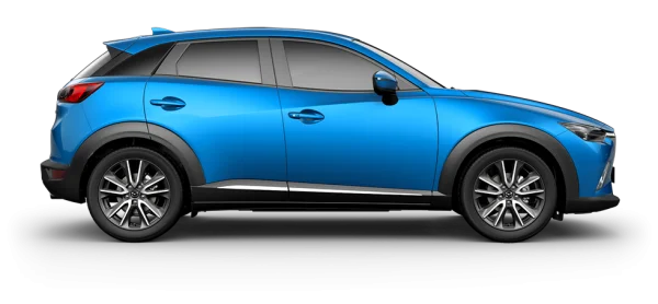 Blue Crossover SUV PNG Transparent Background