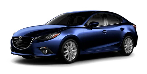 Dark Blue Mazda 3 Sedan PNG Transparent Background