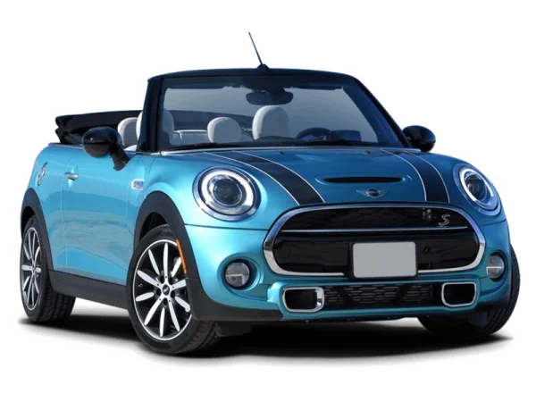 Light Blue Mini Cooper S Convertible PNG Transparent