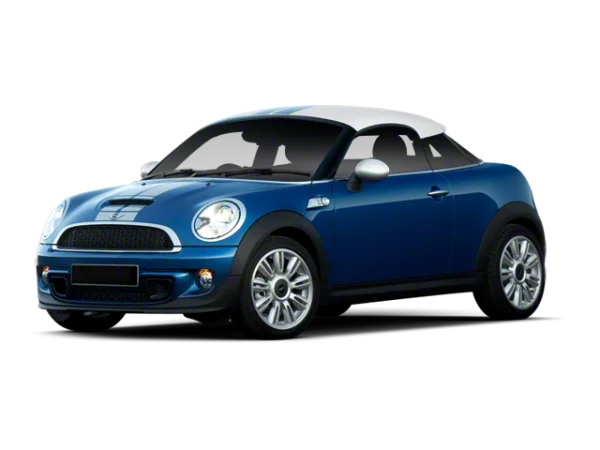 Blue Mini Cooper Coupe Car PNG Transparent Background