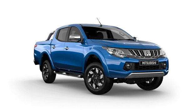 Blue Mitsubishi Pickup Truck PNG Transparent Background