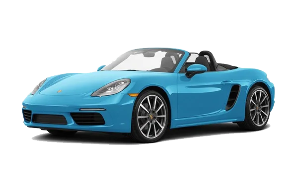 Light Blue Porsche Convertible PNG