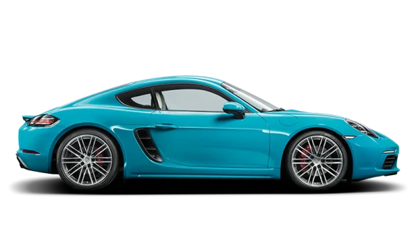 Blue Porsche Sports Car PNG Transparent Background