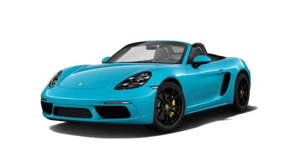 Light Blue Porsche Sports Car PNG Transparent Background