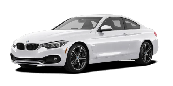 White BMW 4 Series Coupe PNG Transparent Background