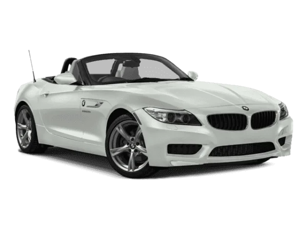 White BMW Z4 Convertible PNG Transparent Background