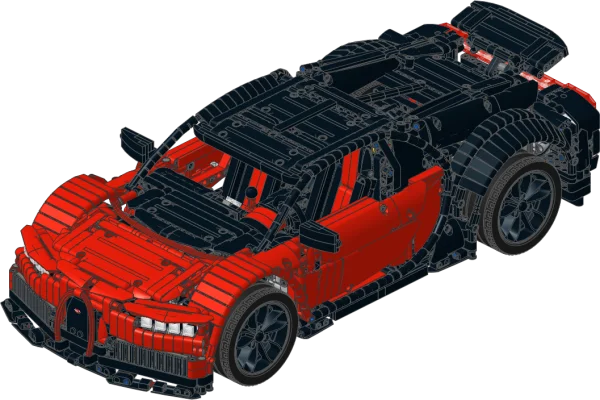 Red Lego Technic Car Model PNG Transparent