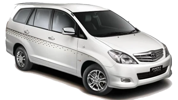 White Toyota Innova Crysta Car PNG Transparent Background