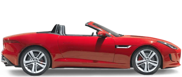 Red Convertible Sports Car PNG Transparent Background