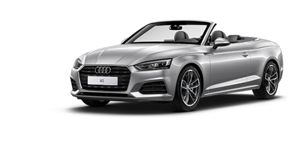 Silver Audi A5 Convertible Car PNG Transparent