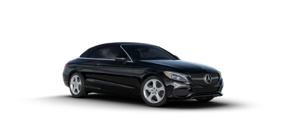 Black Mercedes-Benz Convertible Car PNG Transparent