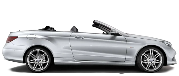 Silver Mercedes-Benz Convertible Car PNG Transparent Background