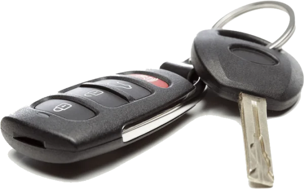 Car Key Fob and Metal Key PNG Transparent Background