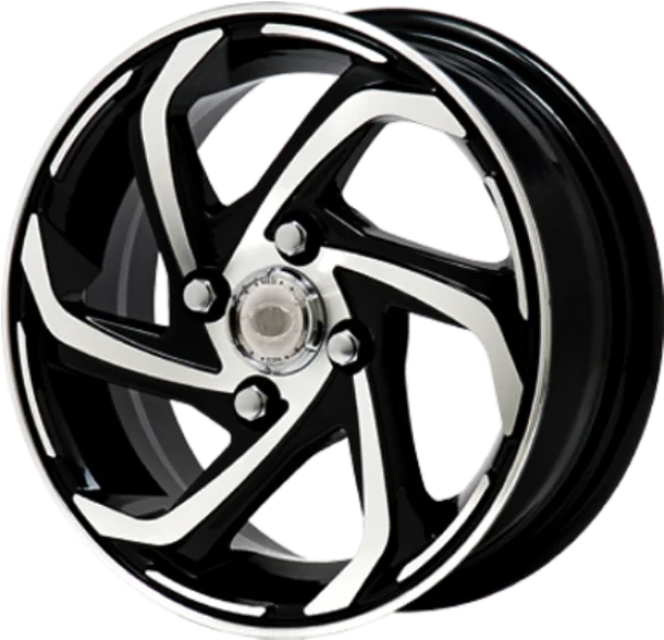 Black and Silver Car Wheel PNG Transparent Background