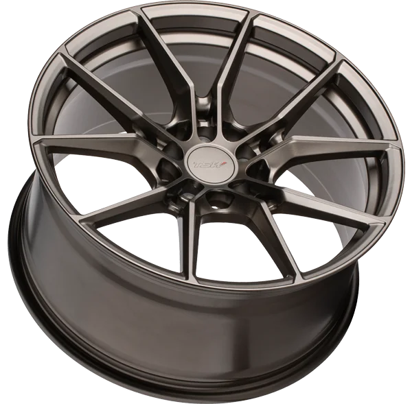 Dark Grey Multi-Spoke Car Wheel PNG Transparent