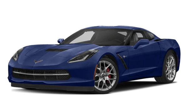 Blue Chevrolet Corvette Sports Car PNG Transparent
