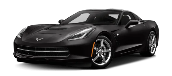 Black Corvette C7 Sports Car PNG Transparent