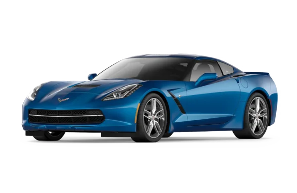 Blue Chevrolet Corvette Transparent Background PNG