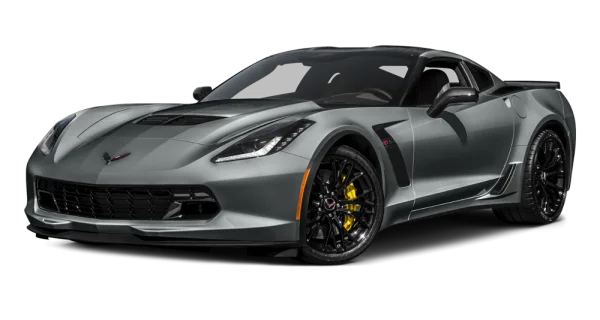 Grey Corvette C7 Z06 PNG Transparent Background