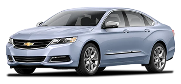 Light Blue Chevrolet Impala Car PNG Transparent Background