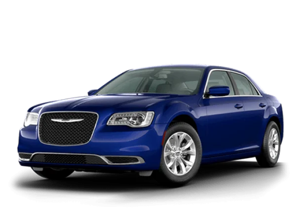 Blue Chrysler 300 Sedan PNG Transparent Background