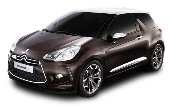 Citroën DS3 Brown Car PNG Transparent Background