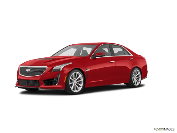 Red Cadillac CTS-V Sedan PNG Transparent Background