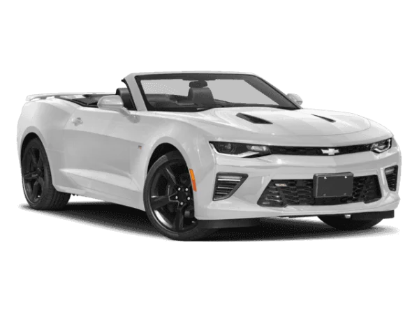 White Chevrolet Camaro Convertible PNG Transparent Background