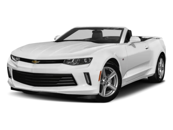 White Chevrolet Camaro Convertible PNG Transparent Background