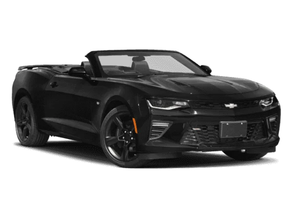 Black Chevrolet Camaro Convertible PNG Transparent