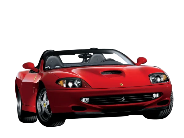 Red Ferrari Sports Car PNG Transparent Background