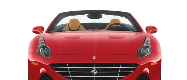 Red Ferrari Convertible PNG Transparent Background