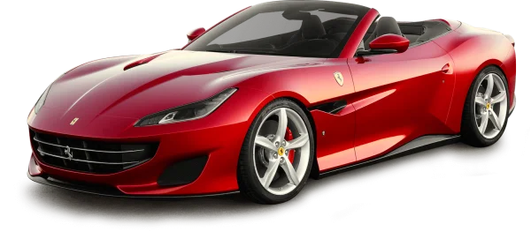 Red Ferrari Convertible PNG Transparent Background