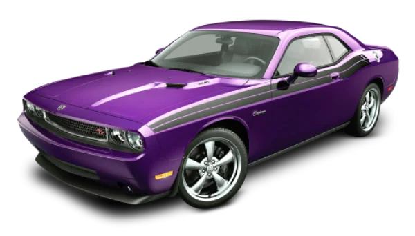 Purple Dodge Challenger PNG Transparent Background
