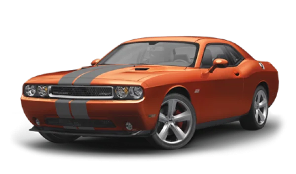 Orange Dodge Challenger SRT-8 PNG Transparent Background