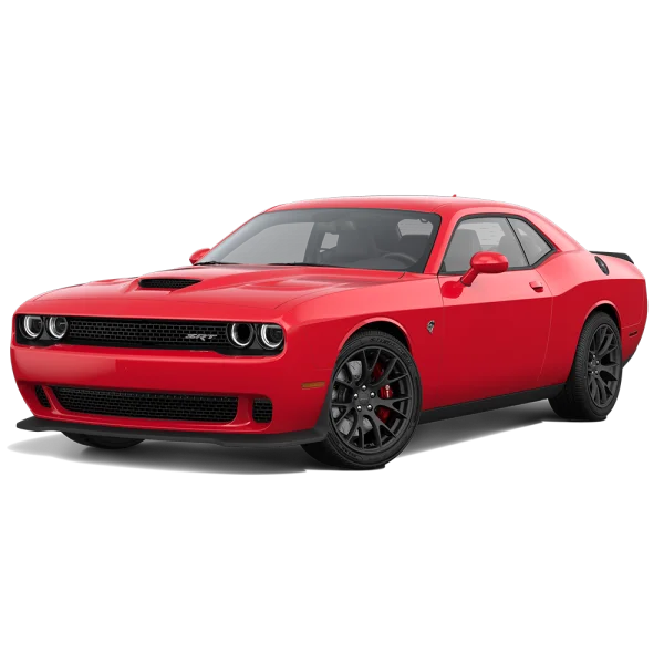 Red Dodge Challenger SRT Hellcat PNG Transparent Background